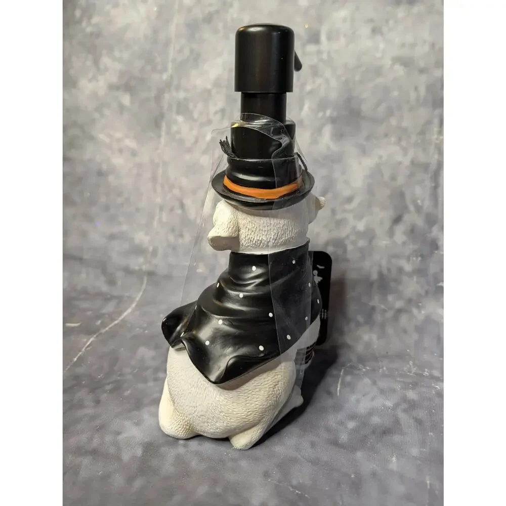 NEW! Witch Dog Pump Soap Dispenser Yellow Lab Halloween Decor Gift